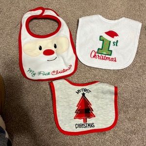 My first Christmas bibs